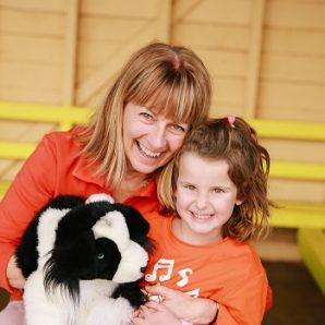 Julie with a puppet