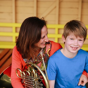 Louise and her French horn